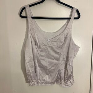 Vassarette white nylon slip Top